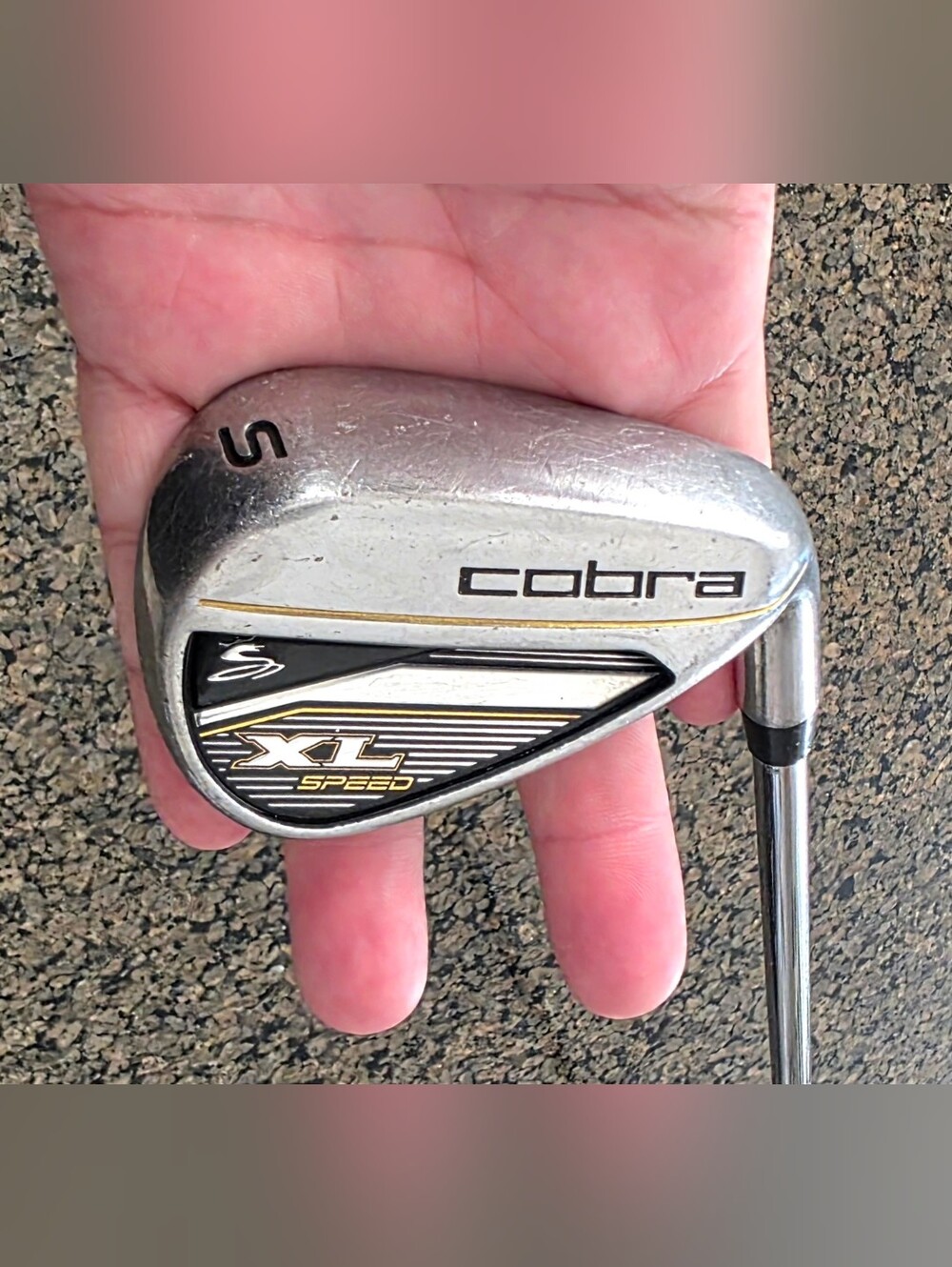 Cobra XL Speed single Golf S wedge iron steel shaft R-Flex right Handed Lamkin